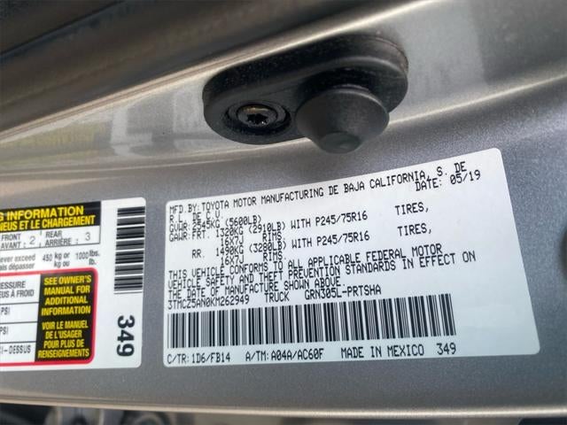 2019 Toyota TACOMA SR SR5 V6