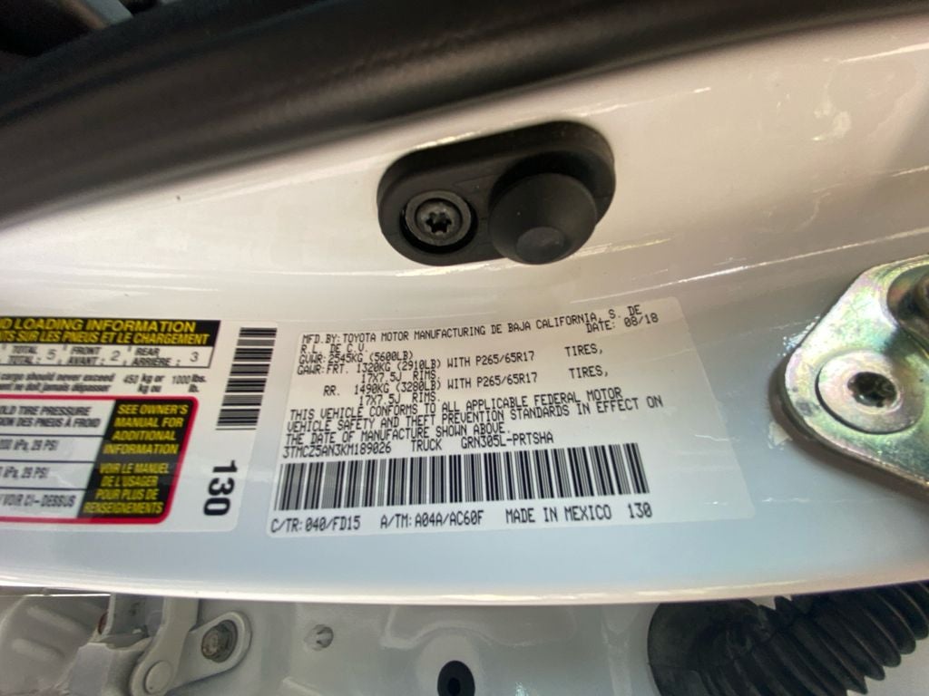 2019 Toyota TACOMA TRD SPORT TRD Sport V6