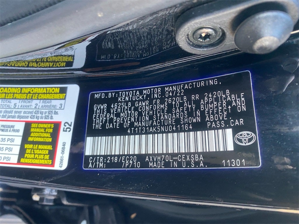 2022 Toyota Camry Hybrid Nightshade