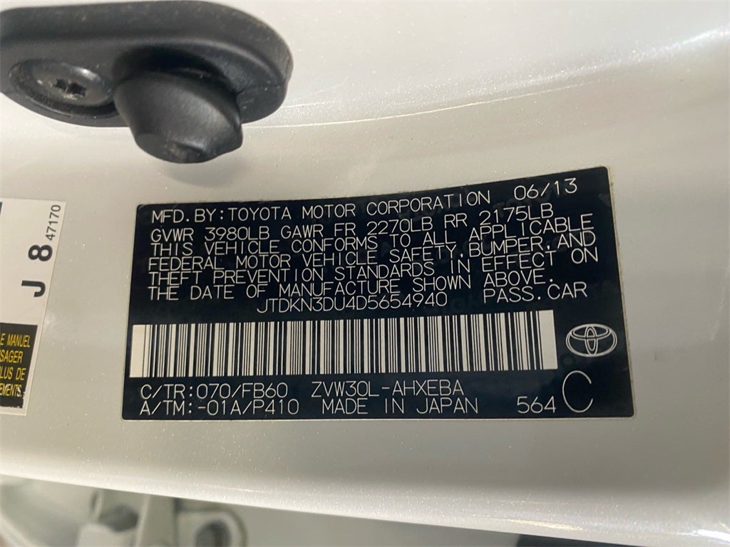 2013 Toyota PRIUS Two