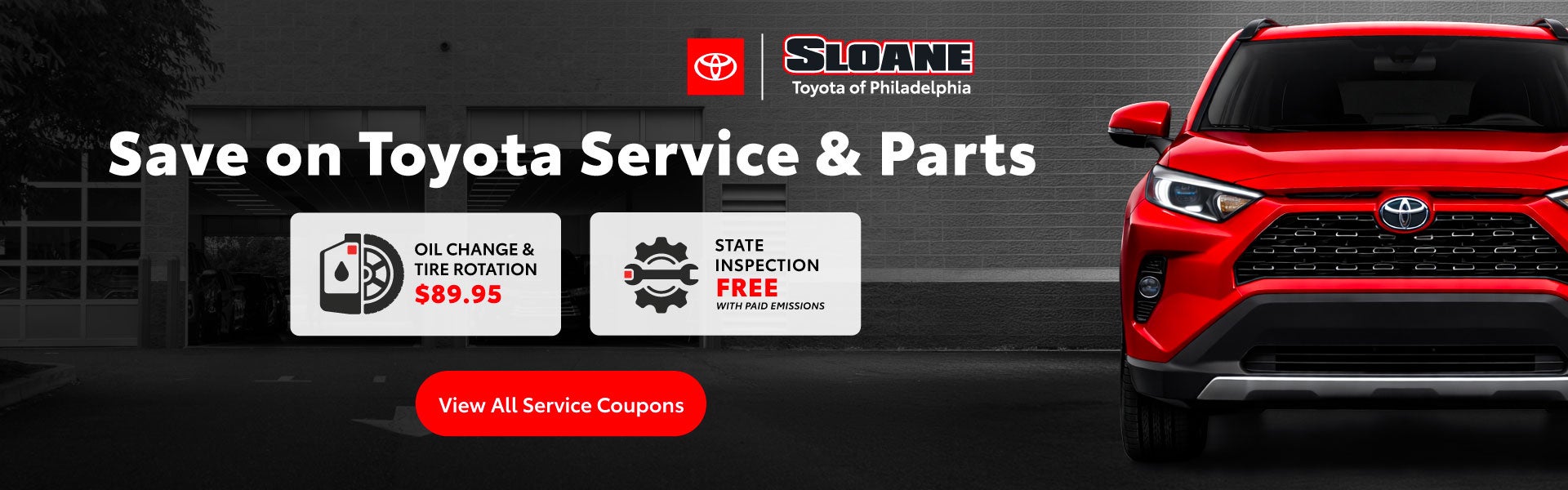 Save on Toyota Service and Parts.