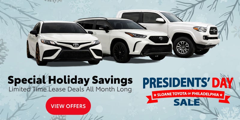 See Sloane Toyota of Philadelphia Lease Offers.