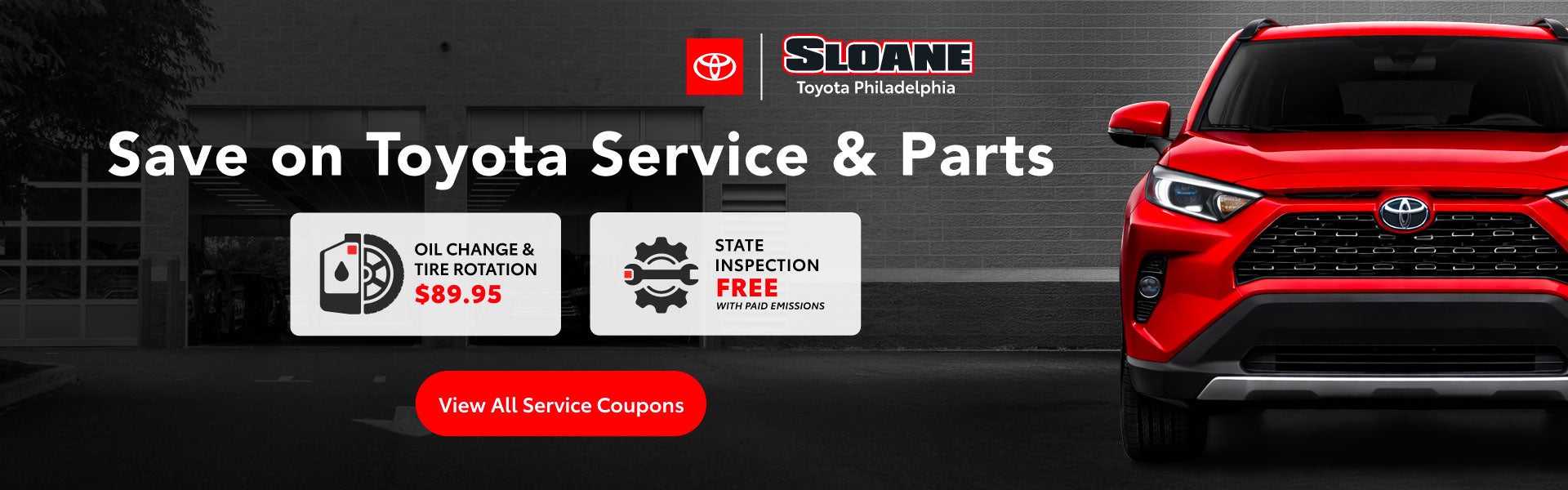 Save on Toyota Service and Parts.